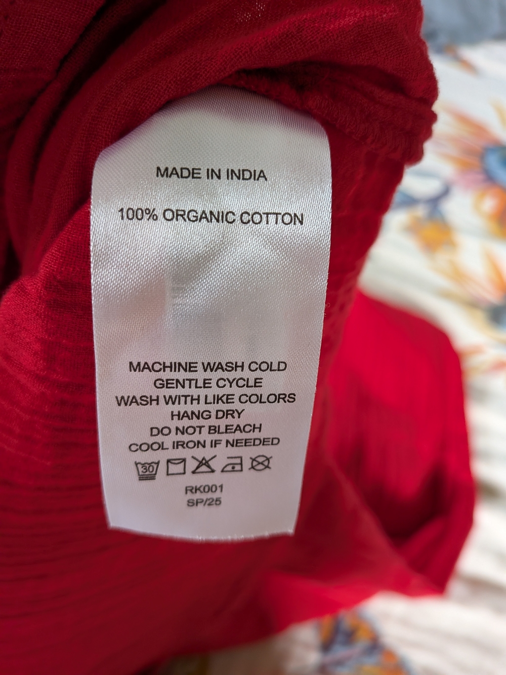 Quince 100% Organic Cotton Tiered Maxi Dress - Wild Cherry - Picture 5 of 5
